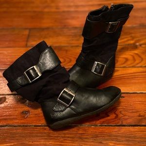 🧩 4/$20 b.o.c knee high boots black Size 8T